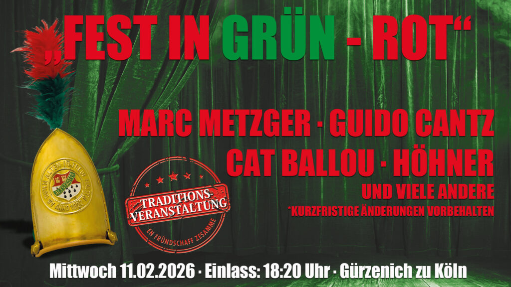 Fest in Grün-Rot 2026 am 11.02.2026