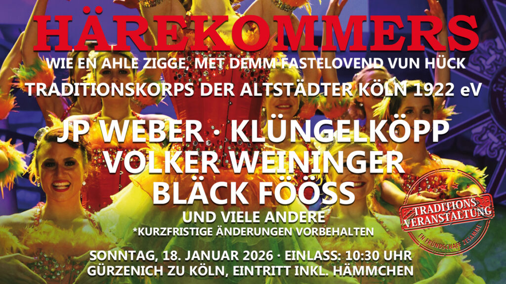 Altstädter Härekommers 2026 am 18.01.2026