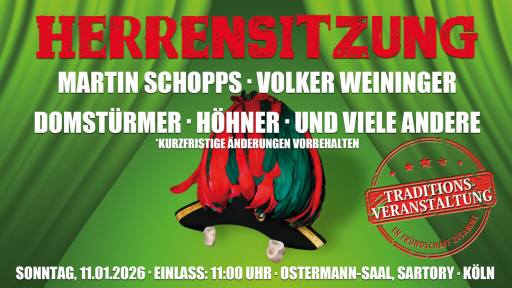 Altstädter Herrensitzung 2026 am 11.01.2026