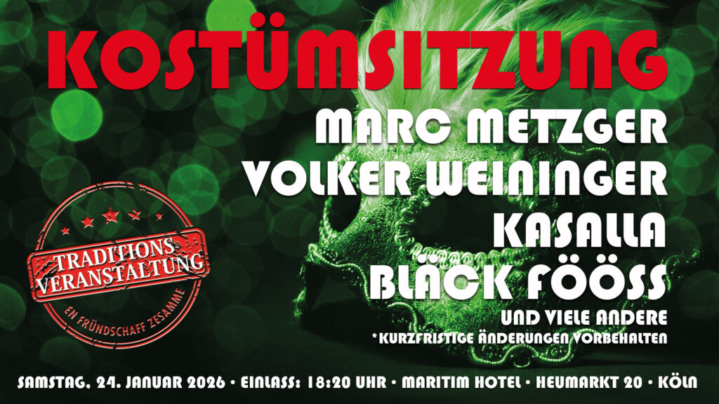 Altstädter Kostümsitzung 2026 am 24.01.2026