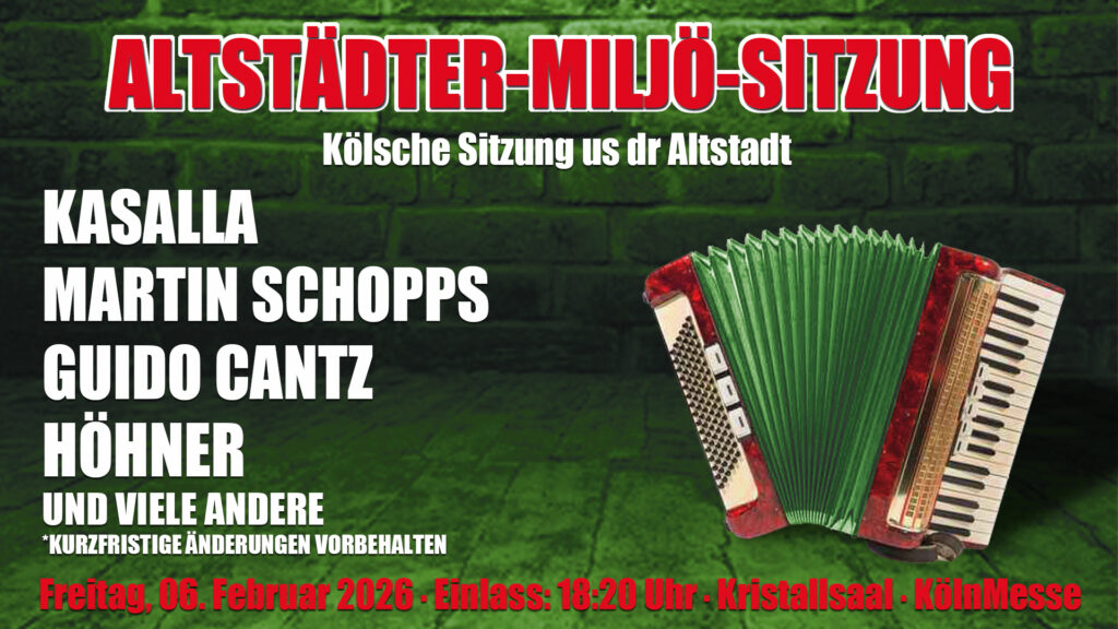 Altstädter Miljö-Sitzung 2026 am 06.02.2026